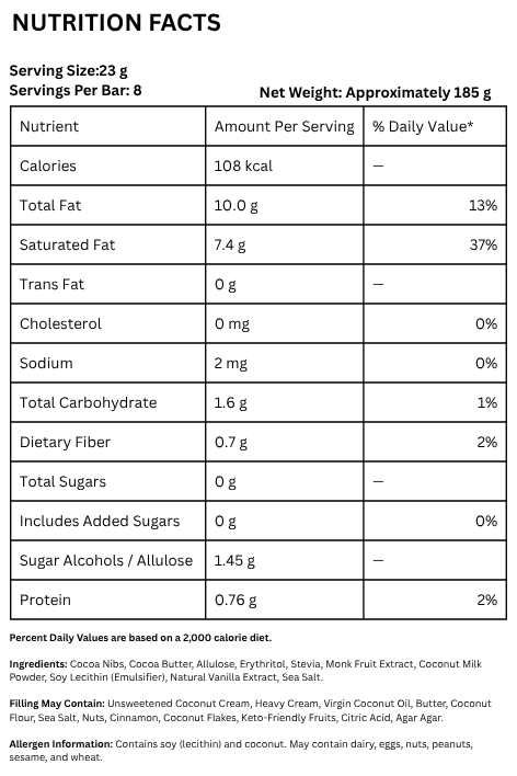 Keto Chocolate Wildberry Keto Delight - 185GM