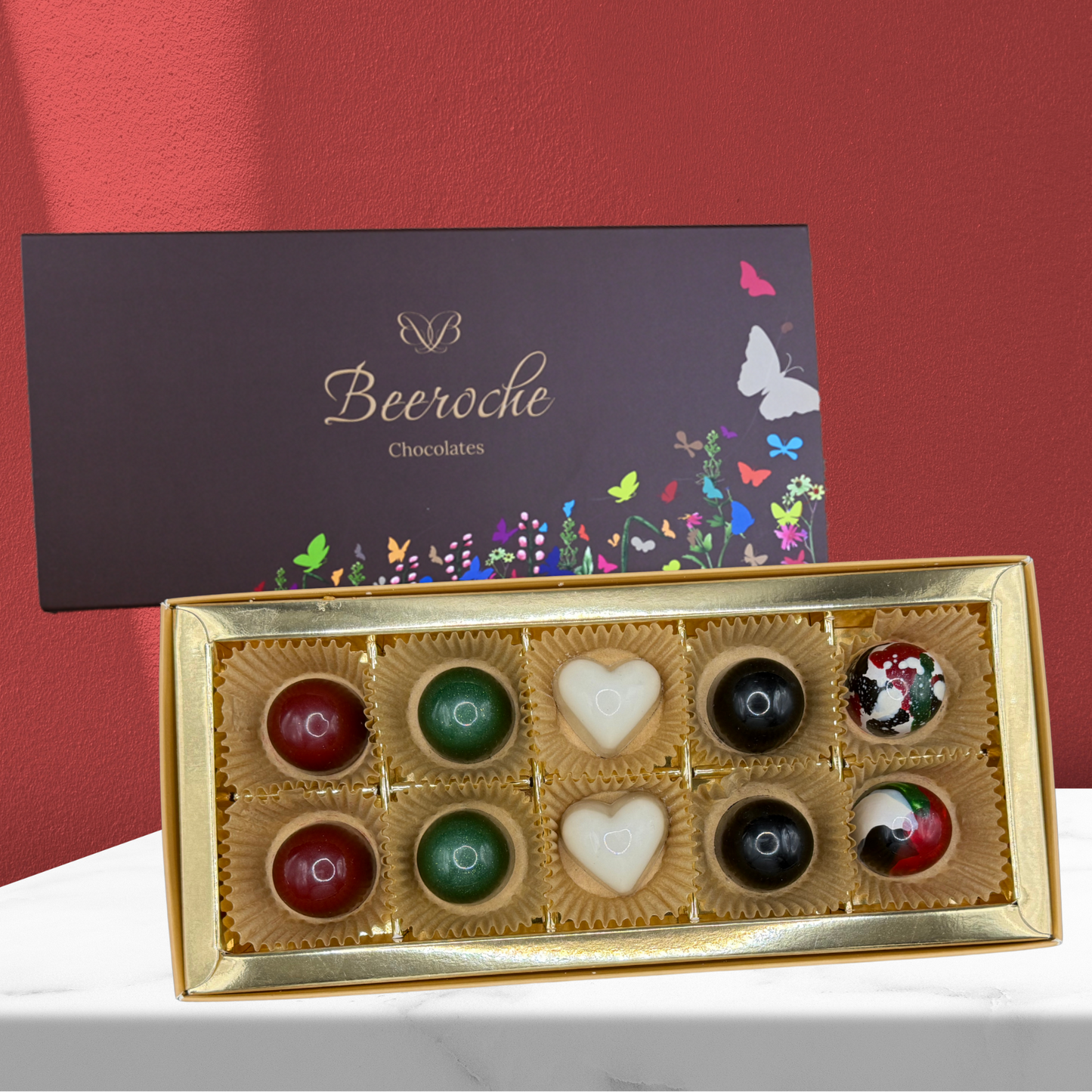 Premium Chocolate UAE National Day - 10 Pcs Box Mixed Nuts