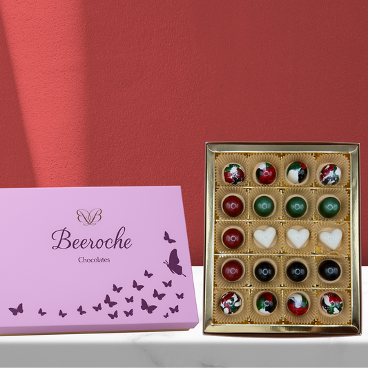 Premium Chocolate Bonbon UAE National Day - 20 Pcs Box Mixed Nuts