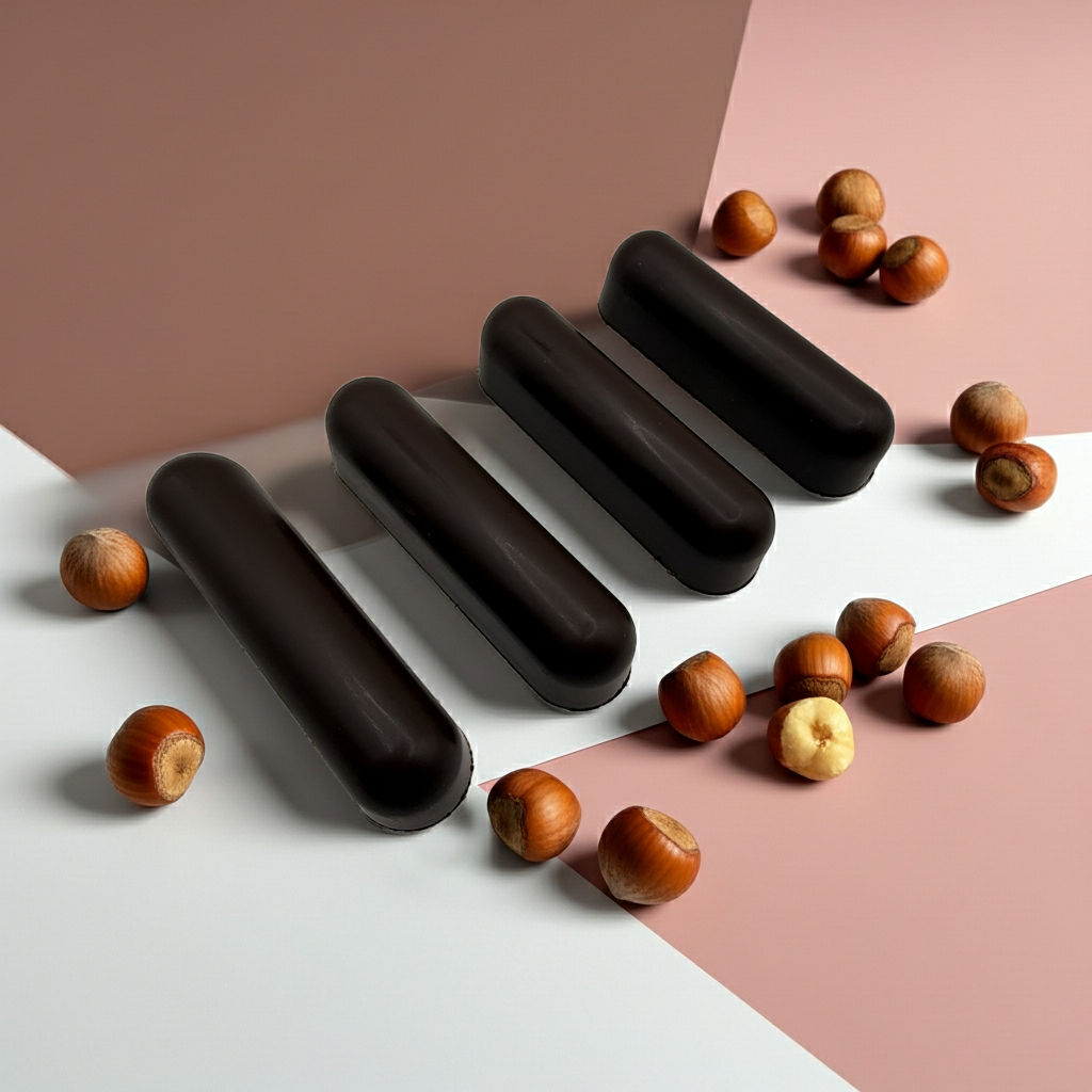 Keto Milk Chocolate Hazelnut Gianduja with Roasted Hazelnuts Fingers (4 × 25 g)