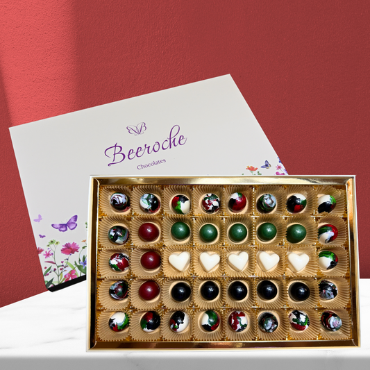 Premium Chocolate Bonbon UAE National Day - 40 Pcs Box Mixed Nuts