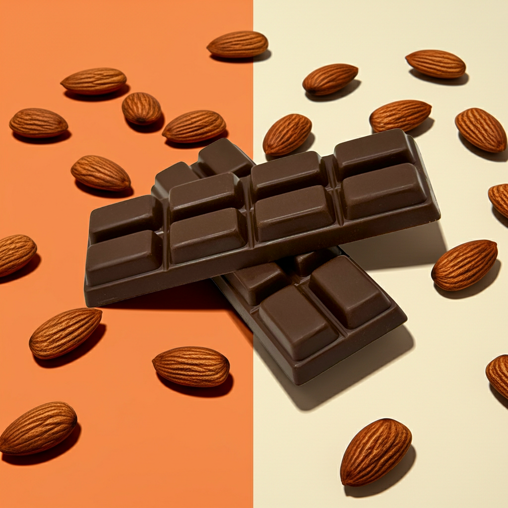 2x25g Keto Milk Chocolate Almond Duo Bars (50 g)