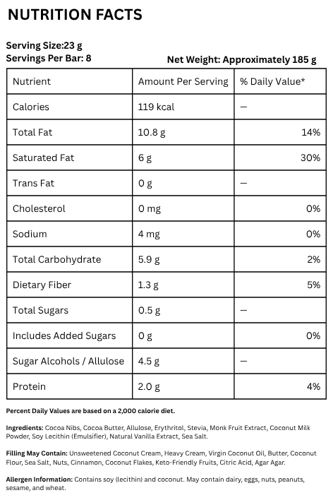 Keto Chocolate bar Pistachio Keto Storm - 185GM